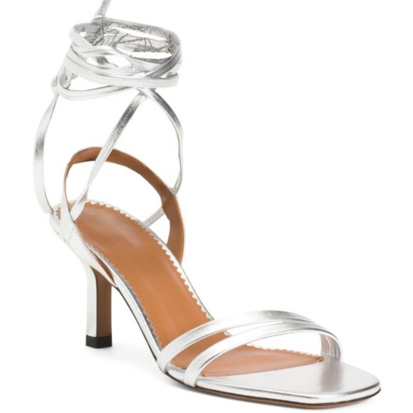 Maje - Leather Filipina Heeled Sandal - Size 41 - Picture 1 of 11